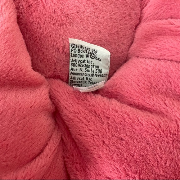 Jellycat Pink Fleury Petunia Flower Plush Stuffed Animal 14” Petals Smiley - Picture 5 of 7